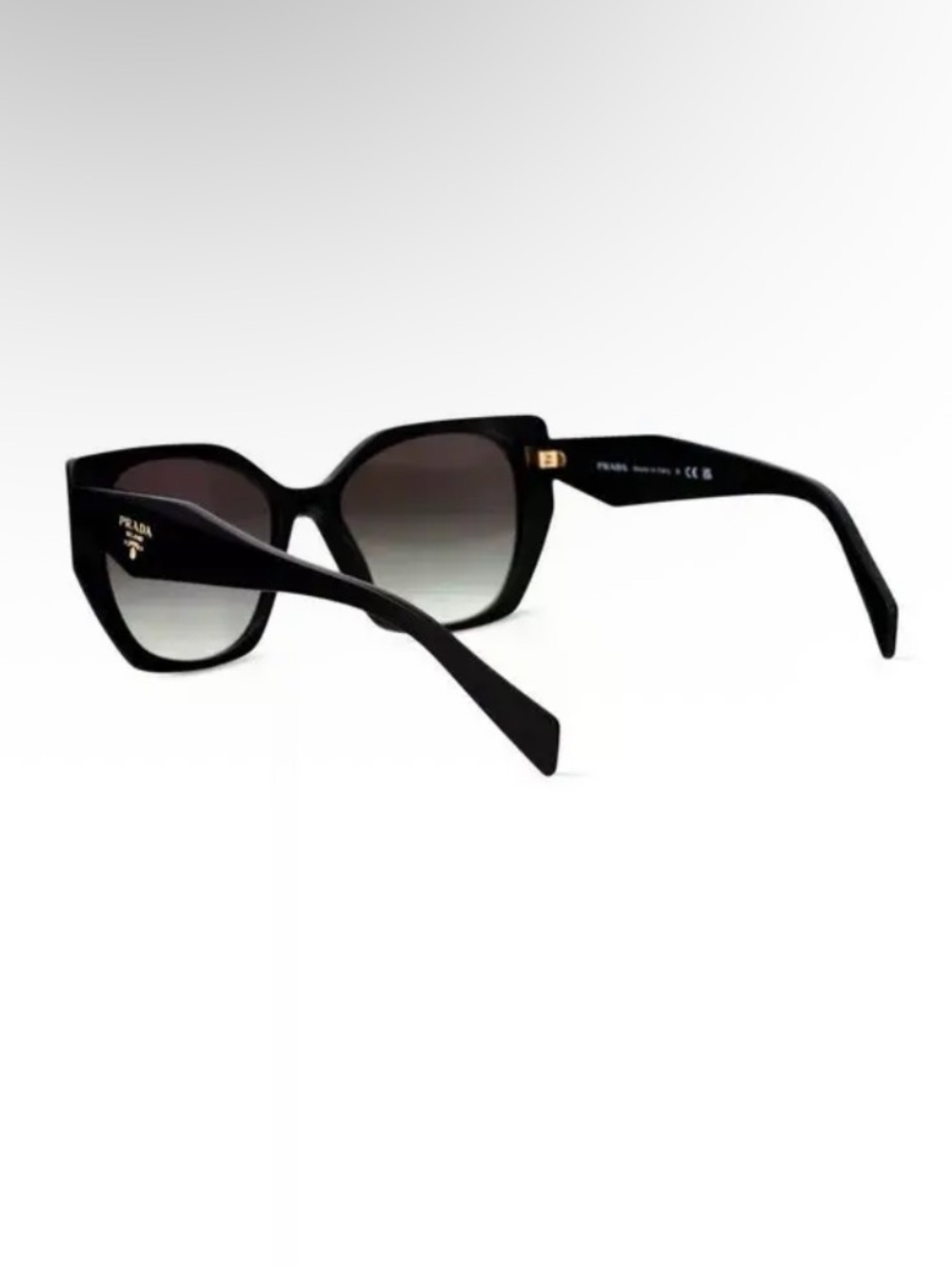 Prada Black Square Sunglasses with Gradient Lenses - Picture 4 of 4